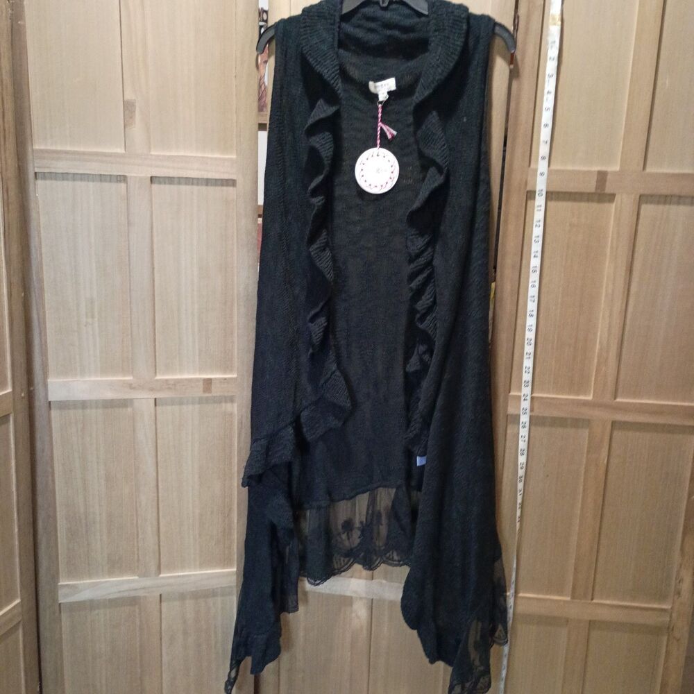 Umgee NWT sleeveless duster cardigan medium
